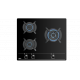 Encimera fondo reducido TEKA CRISTAL GBC 63010 KBN NAT. 112580002, 3 zonas, Negro. Zona Gigante